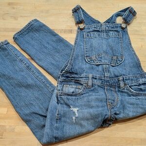 Gap Distressed Denim Overalls Size Small Kids